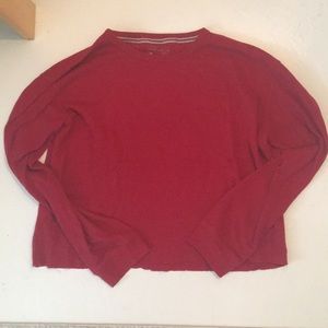 long sleeve red top